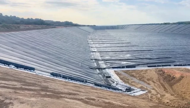 SOGEA impermeabiliza una balsa para la Comunidad de Regantes Canal de Flumen en Huesca